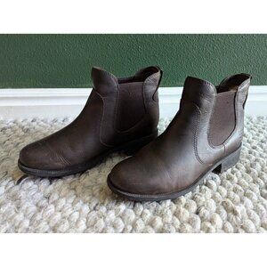 UGG Woman's Bonham Boot III Waterproof Leather Chelsea Size 7 Brown